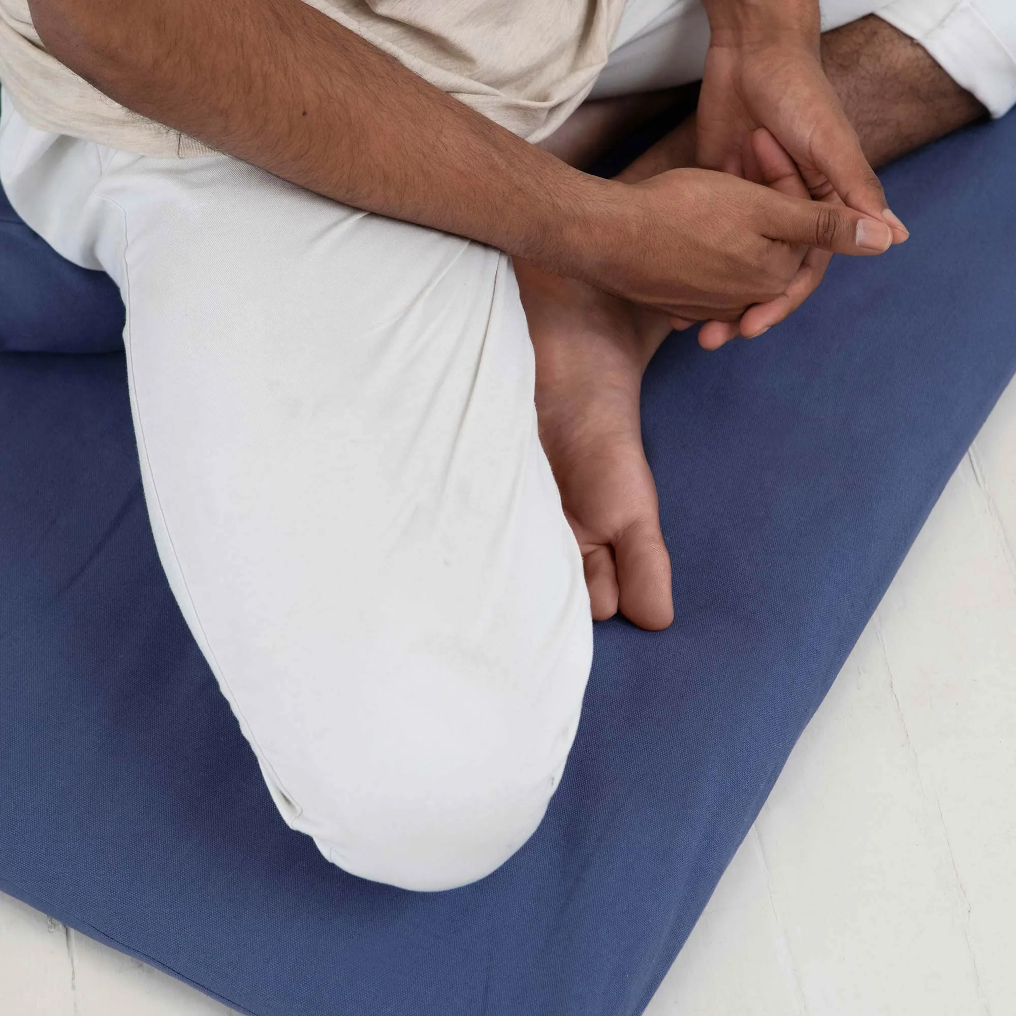 basaho Zabuton Estera de Meditación | Algodón Orgánico | Relleno de Fibra de Lana Reciclada | Colchoneta de Meditación foto 4