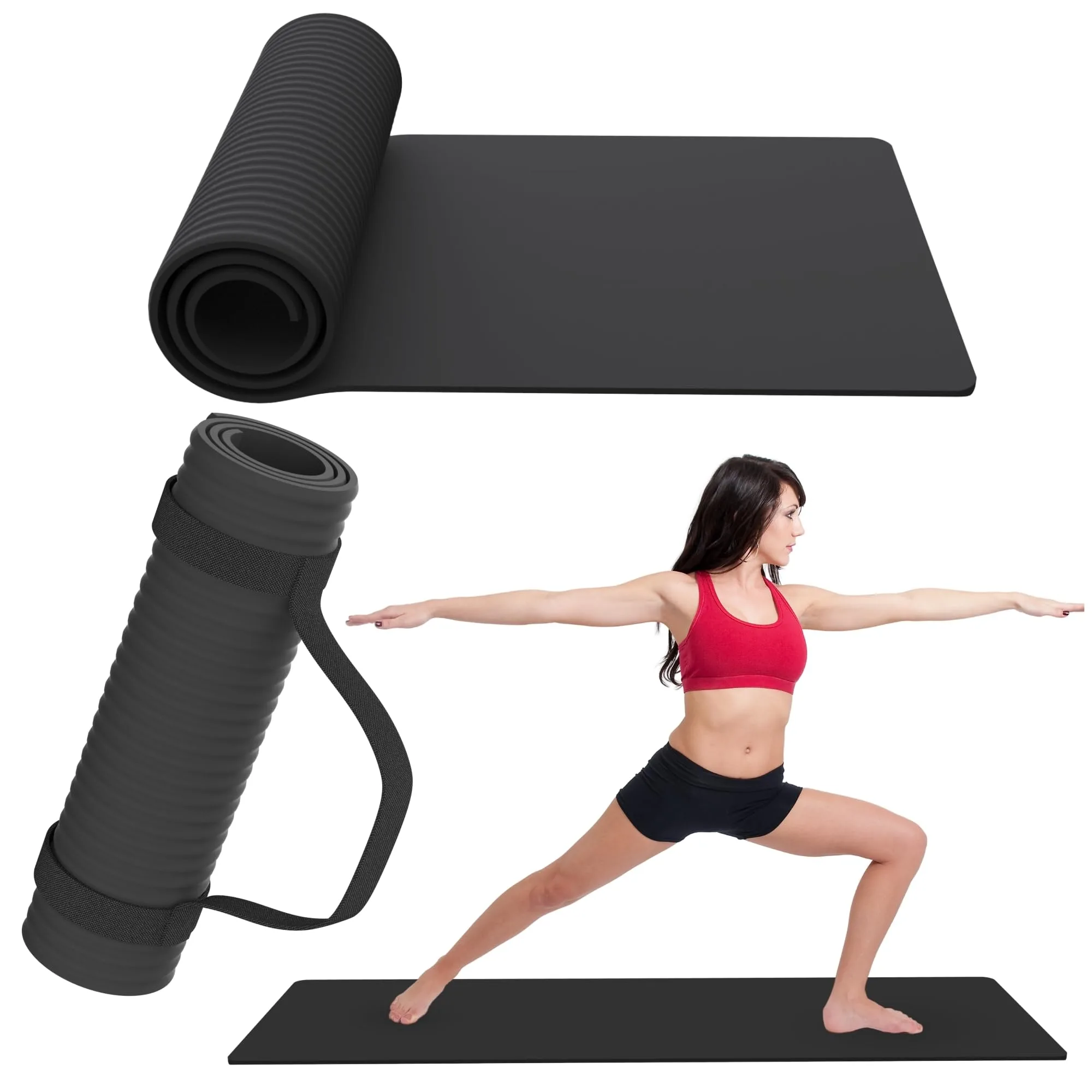 Esterilla Yoga Antideslizante con Correa de Transporte | Esterilla Yoga y Pilates ligera | Perfecto para Actividad diaria foto 6