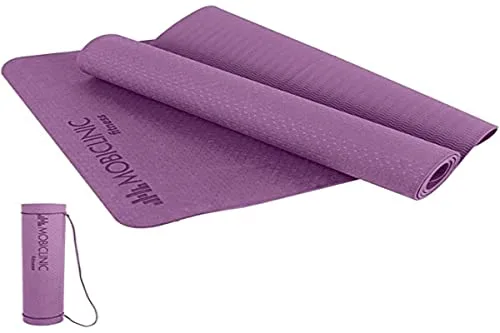 Mobiclinic, Esterilla de yoga, Incluye correa transporte, 6mm grosor, Marca española, Antideslizante, Impermeable, Ecológica, Fitness, Deporte, 181x61x0.6 cm, Lavable, Flexible, Tpe, Morado foto 3