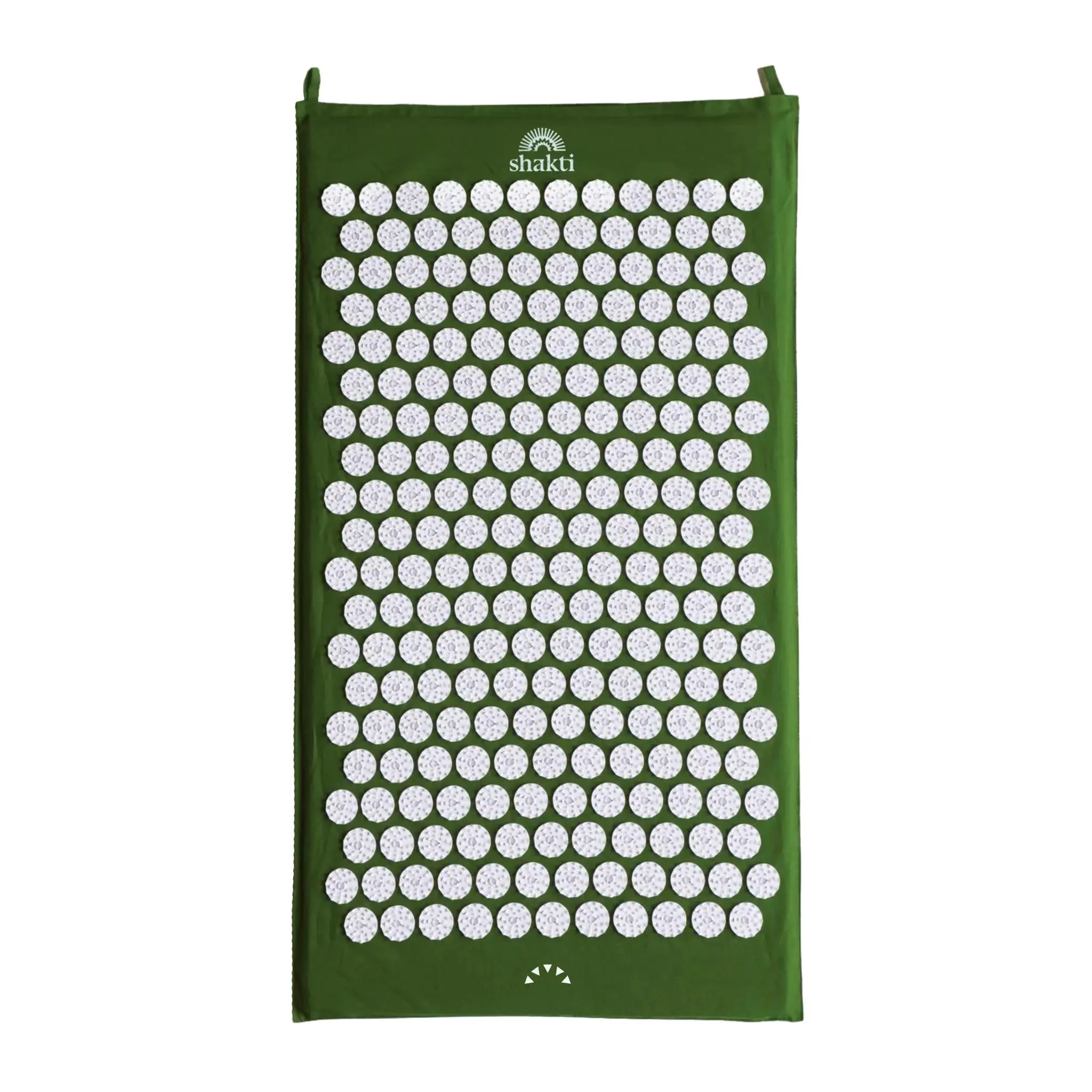 ShaktiMat [La original] Esterilla de acupresión - Algodón orgánico - Fabricación ética - Relajación y masaje en la espalda, la cervical, los piernas, los pies - Verde
