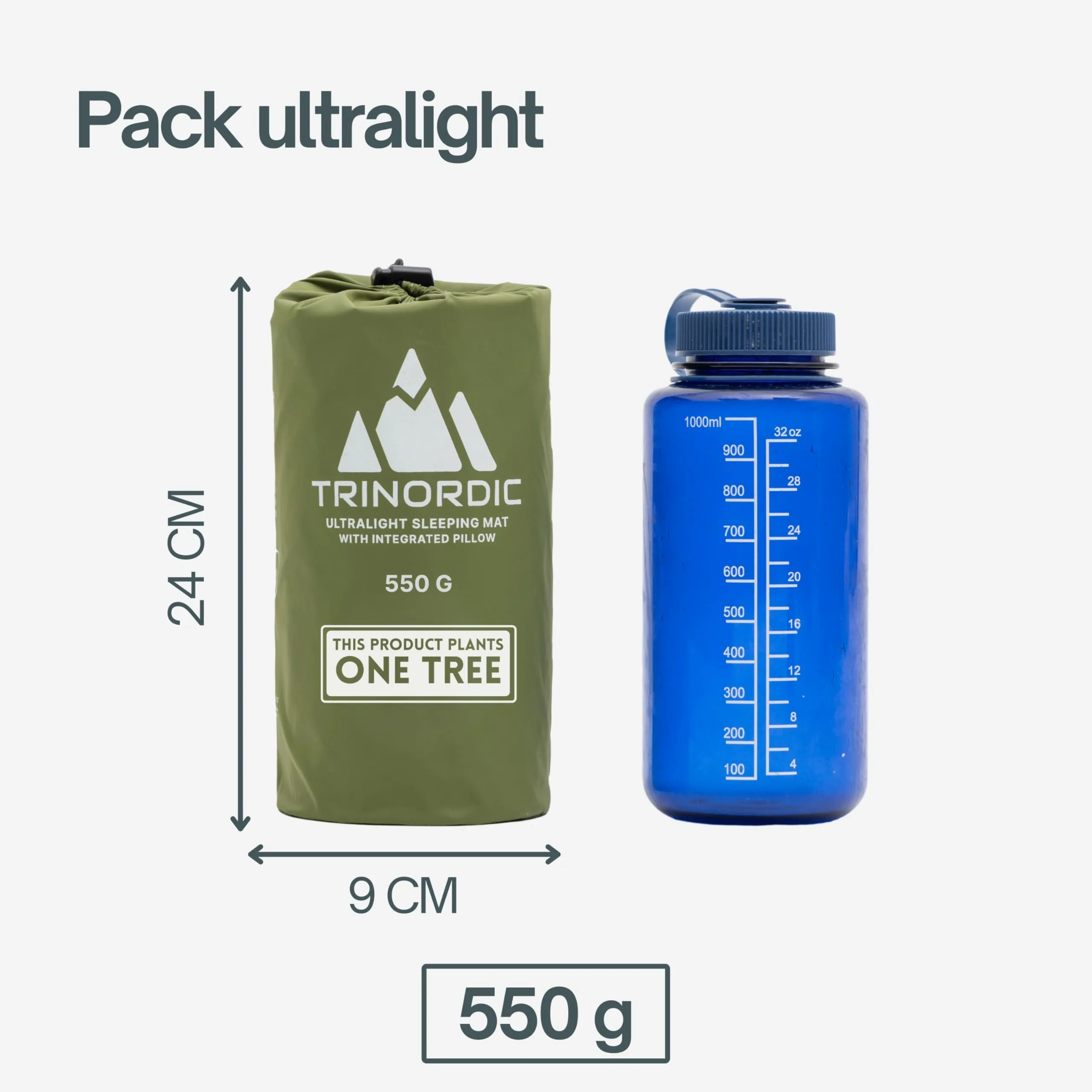 TRINORDIC Colchoneta de camping ultraligera inflable para dormir, plegable, ligera, inflable, cama individual, portátil, para mochileros al aire libre, senderismo, viajes foto 2