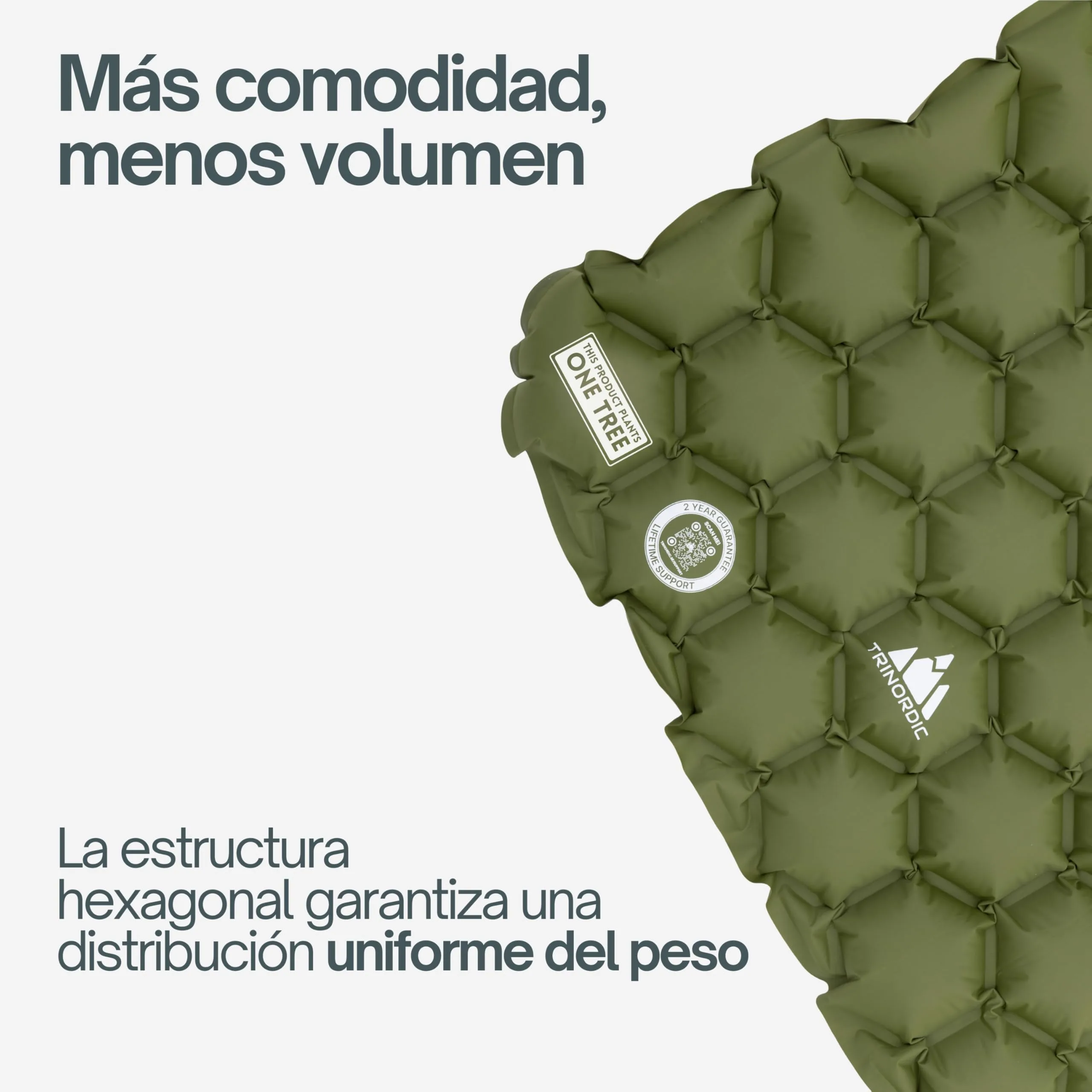 TRINORDIC Colchoneta de camping ultraligera inflable para dormir, plegable, ligera, inflable, cama individual, portátil, para mochileros al aire libre, senderismo, viajes foto 5